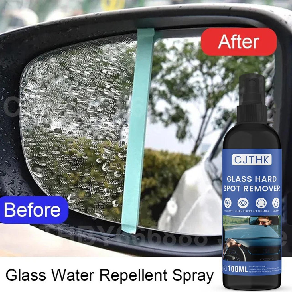 CJTHK Glass Hard Spot Remover automotive glass cleaner for clear vision and water repellent effect